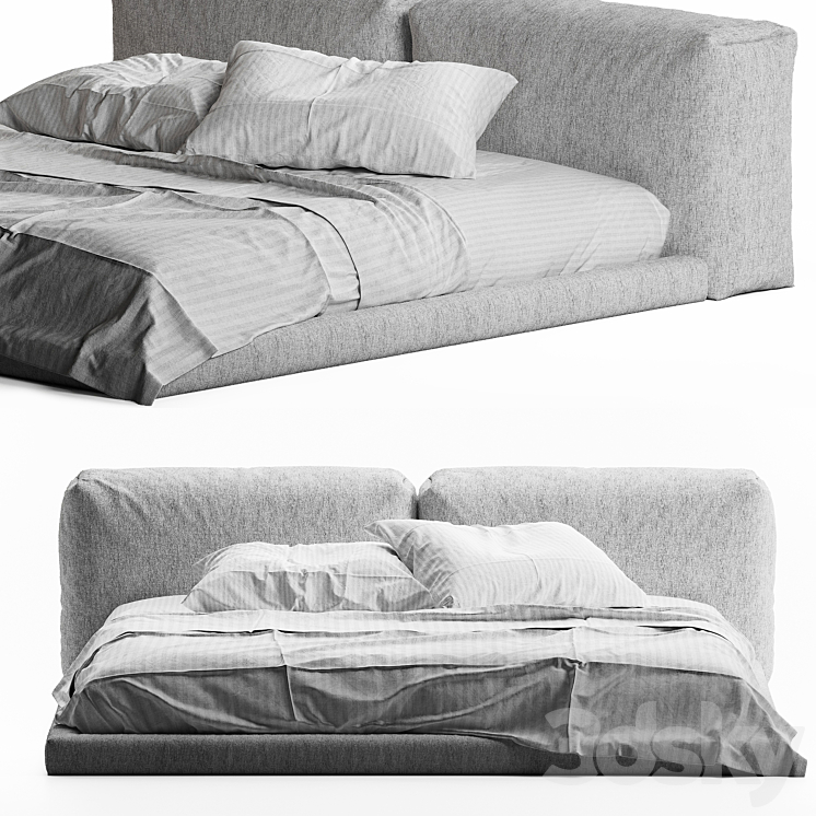 boca soft bed 1 3D Model Free