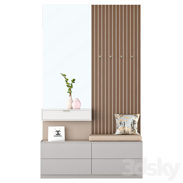 Composition in the hallway 57 | Hallway 3D Model