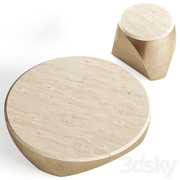 Roberto Cavalli Jipe Coffee Tables 3DS Max Model - thumbnail 2