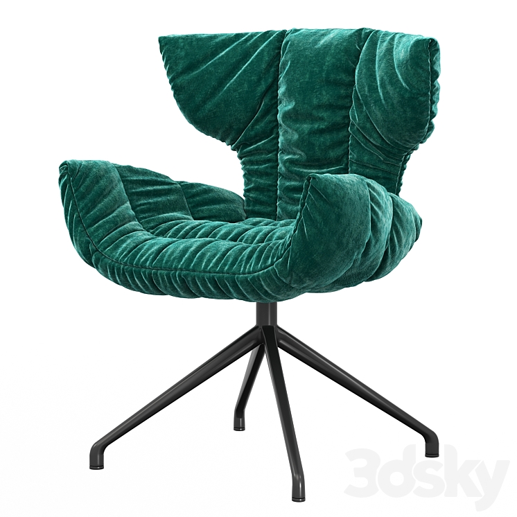 Stylish Italian modern Cassia B156 armchair from Bretz 3DS Max Model - thumbnail 2
