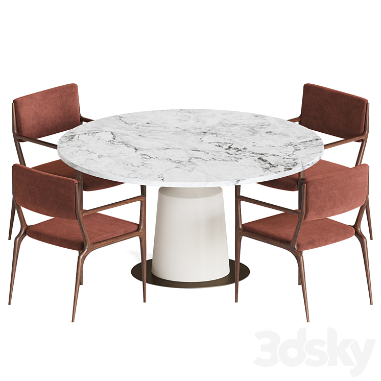 Dining Set 40 3D Model