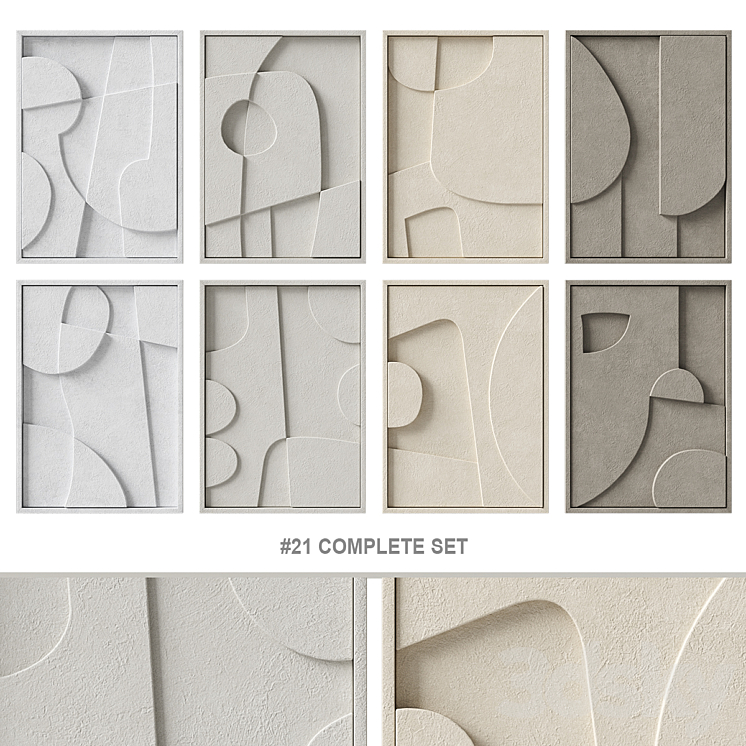 Relief # 21 COMPLETE SET 3DS Max - thumbnail 1