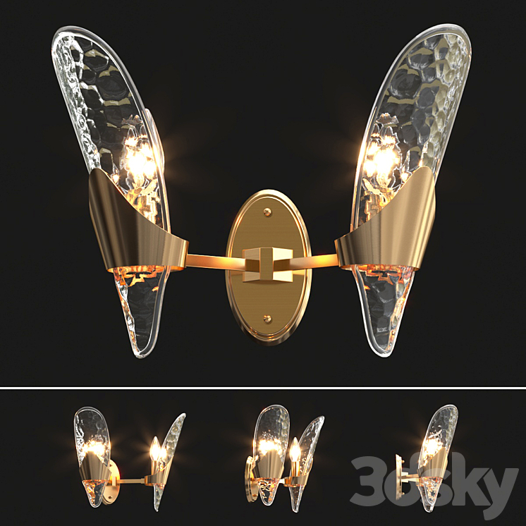 Luxury wall lamp 3DS Max - thumbnail 1