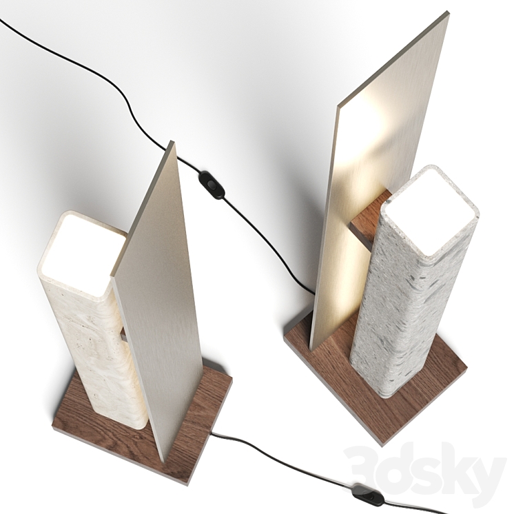 Davani Meridian Floor Lamp 3D Model