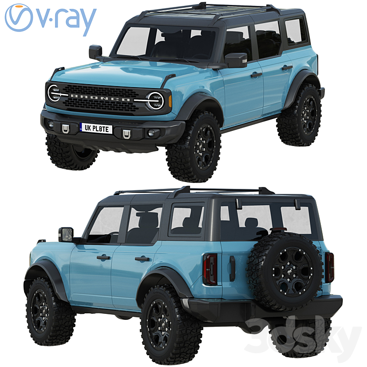 Ford Bronco 2021 3D Model Free