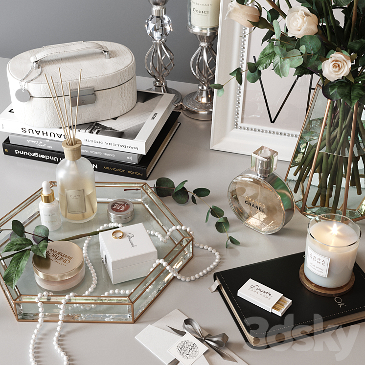 Decorative_Dressing_Set 3D Model Free