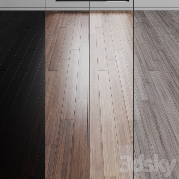 Oak parquet board 04 (wood floor set) 3D Model