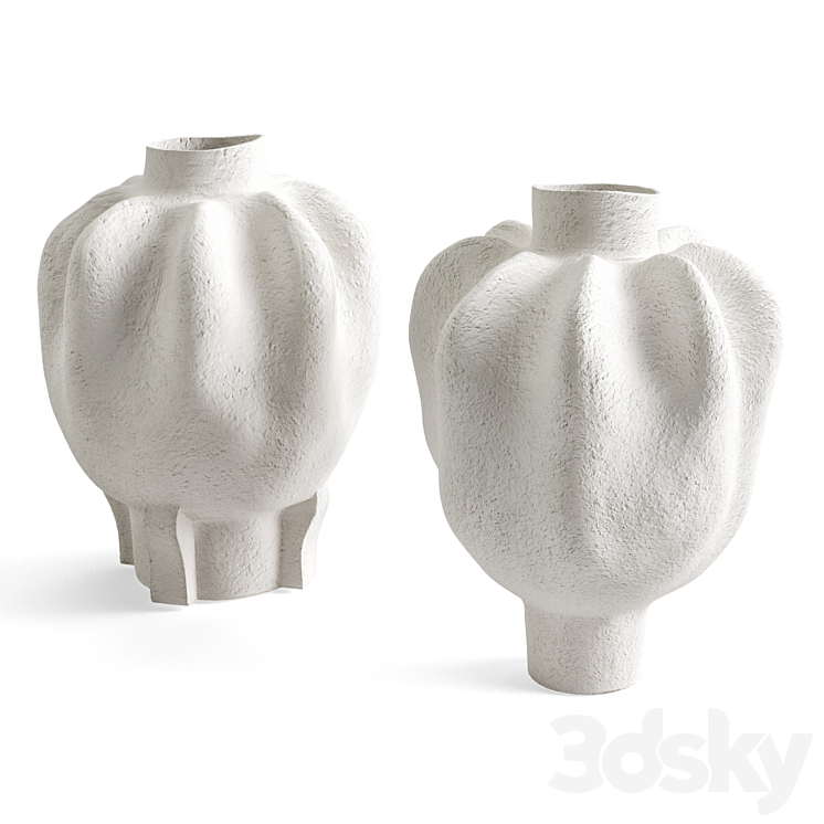 Levadnaja Avos and Atigua sponzh vases 3D Model