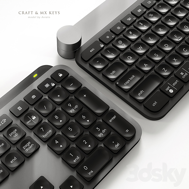Logitech Craft & MX Keys 3D Model