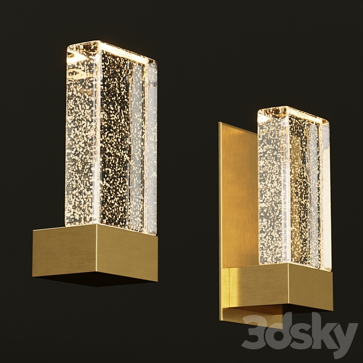 Contemporary wall lamp GRAND PAPILLON 3D Model