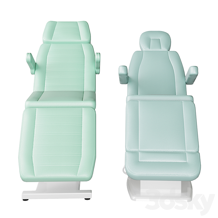 beauty chairs 3DS Max Model - thumbnail 2