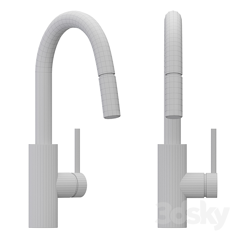 Kraus KPF 2620CH Oletto Single Handle Kitchen Faucet 3DS Max Model - thumbnail 2