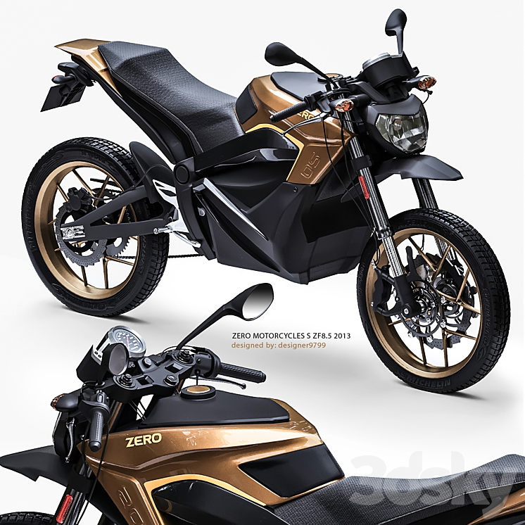 ZERO MOTORCYCLES S ZF8.5 3DS Max - thumbnail 1