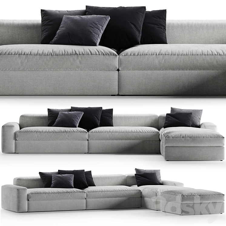Poliform DUNE white 3D Model