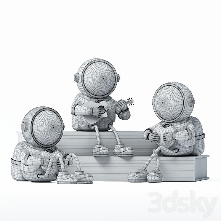 Decorative Astronaut 3DS Max - thumbnail 2