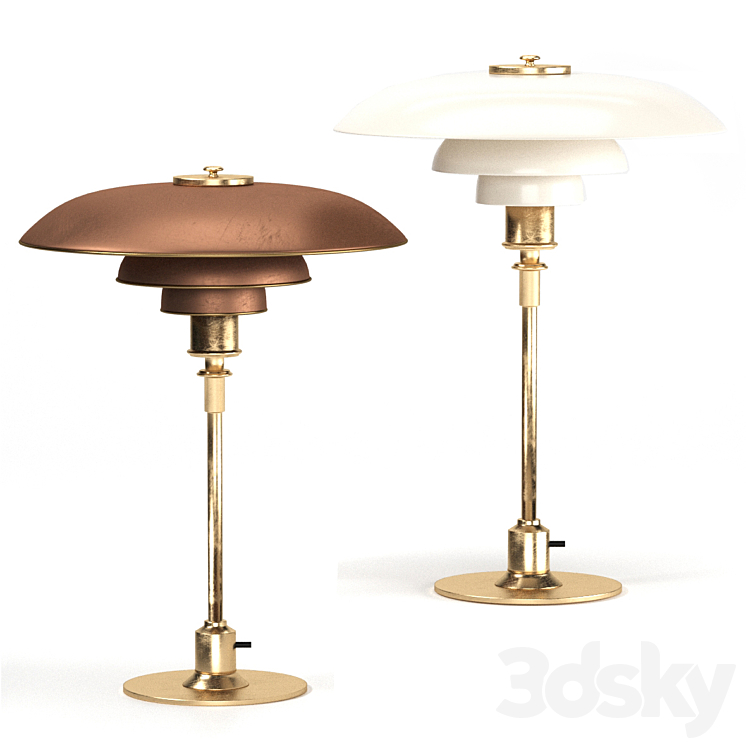 Table Lamp by Poul Henningsen 3DS Max - thumbnail 1