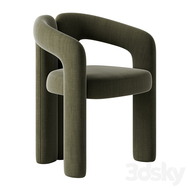 Dudet chair by Cassina 3DS Max - thumbnail 1