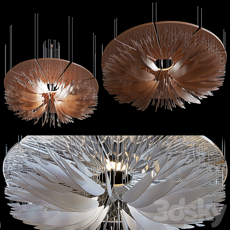 Pendant lamp Vargov Design - Oudemansiella 3D Model