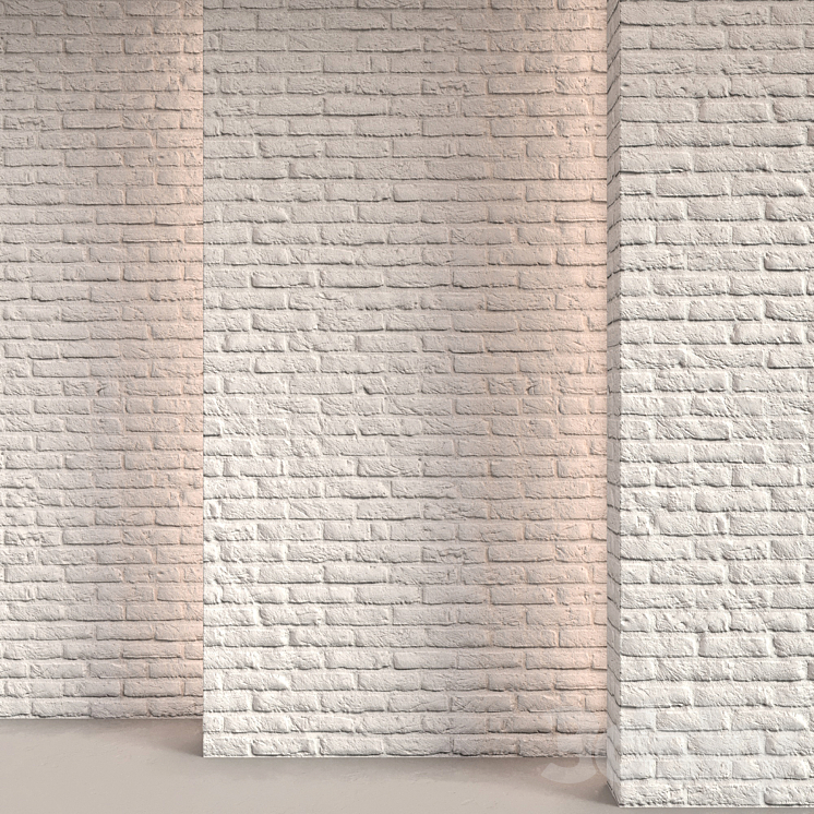 White brick 07 3D Model