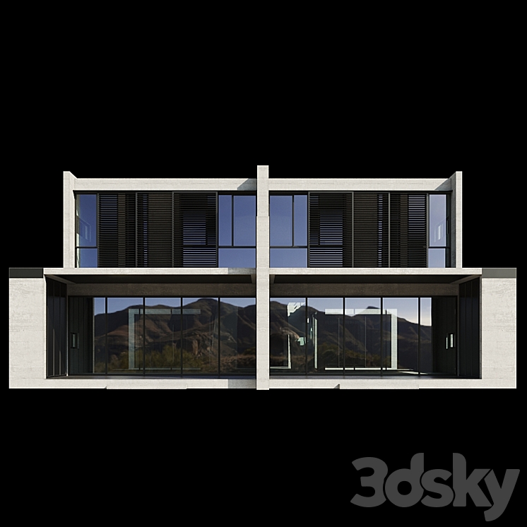 Modern House 03 3D Model