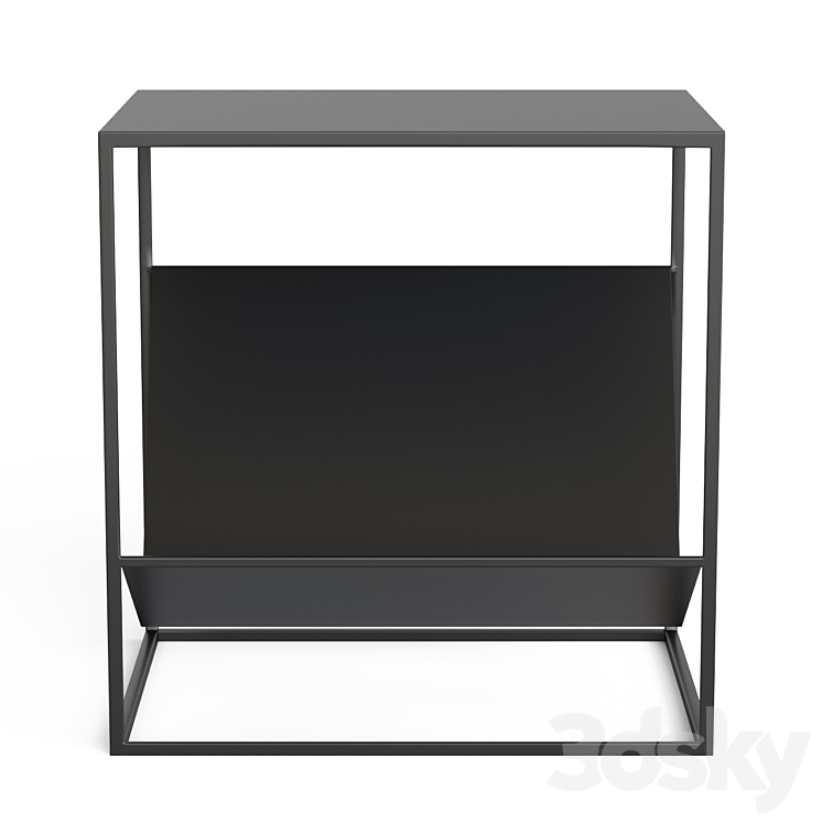Bedside table with magazine stand Hiba 3D Model