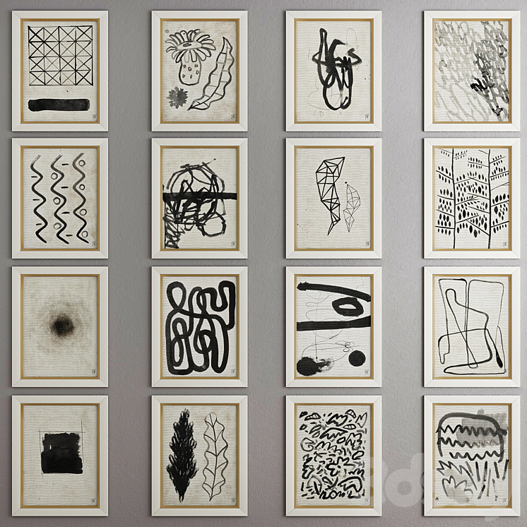 Framed Artwork collection 5 3DS Max - thumbnail 1