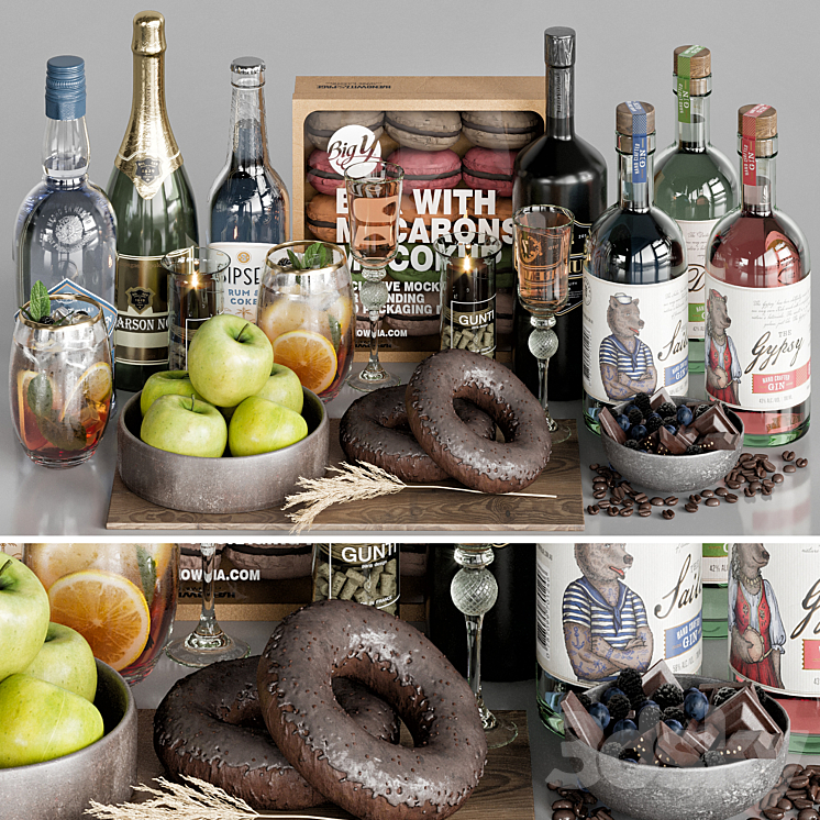 Food and Drinks 05 3DS Max Model - thumbnail 1