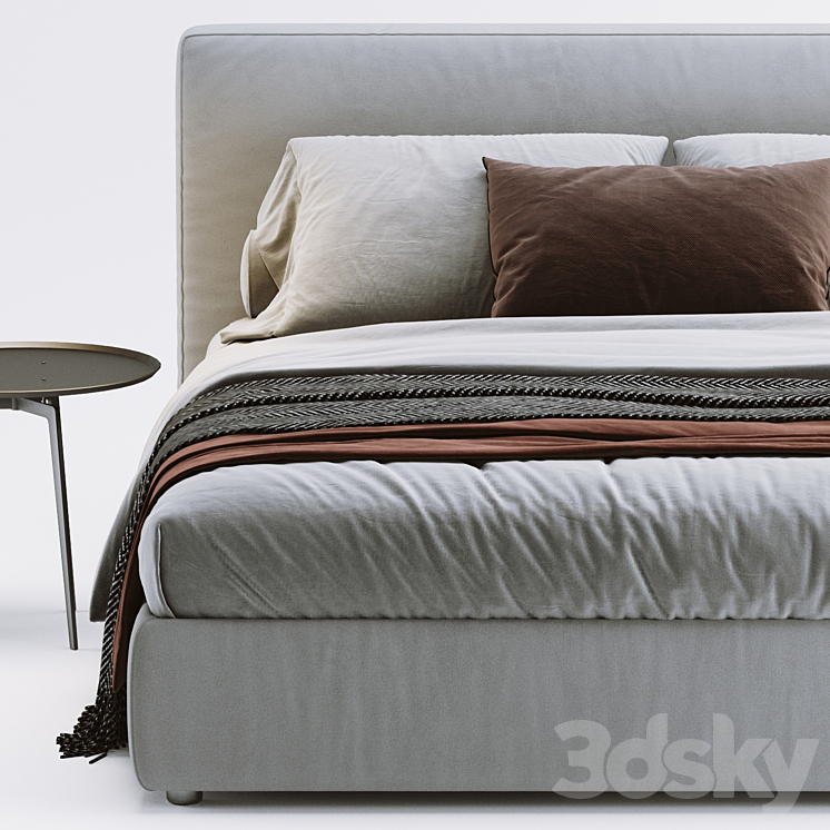 Flou MyPlace Bed 3DS Max Model - thumbnail 2