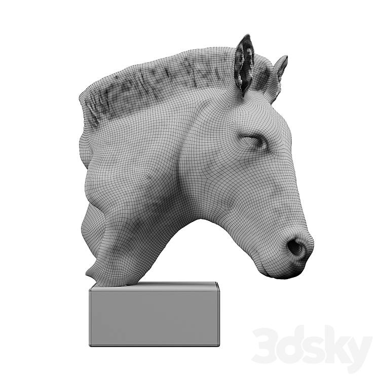 Deco Object Zebra Gold 3D Model