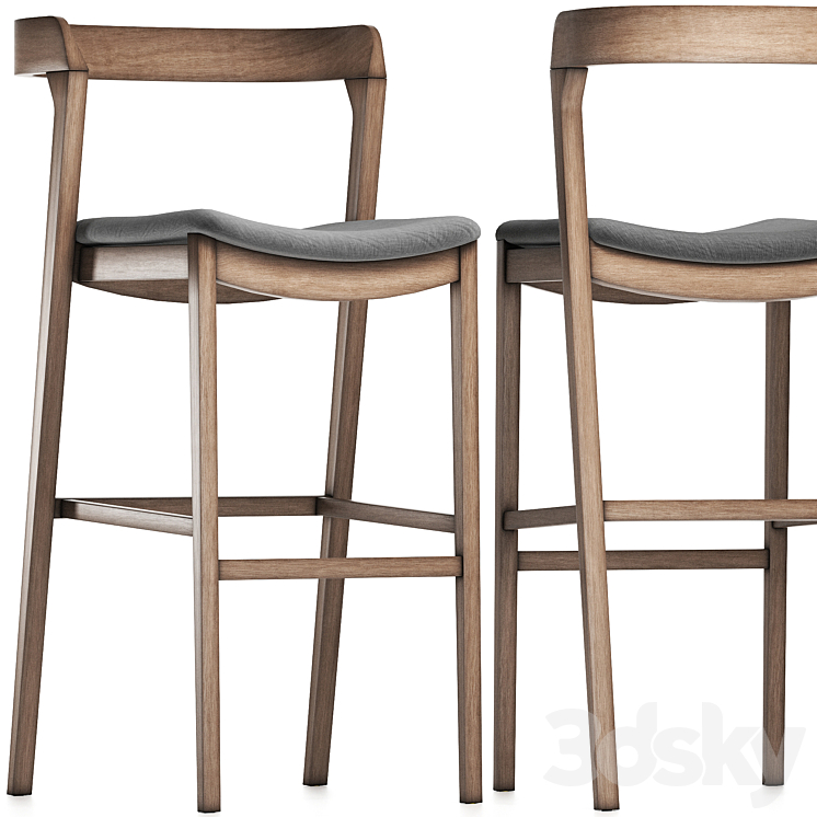 Arco Stool by Cantarutti - Barstool 3D Model
