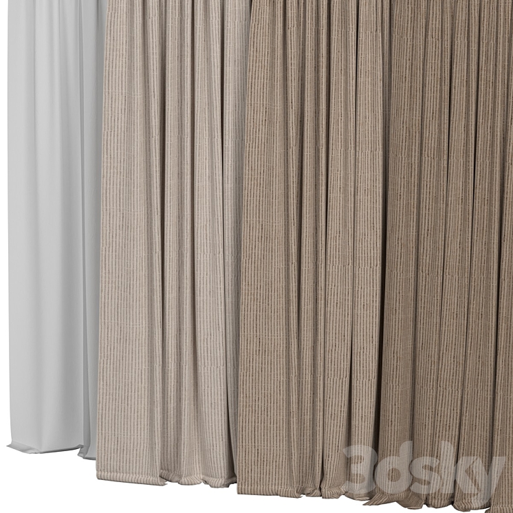 Curtain collection 3D Model Free