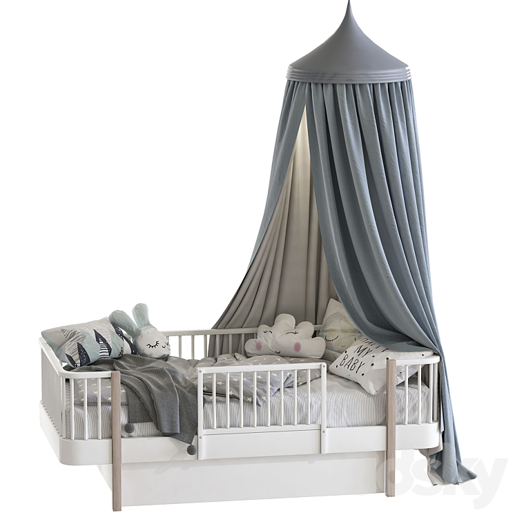 Canopy bed 3DS Max - thumbnail 2