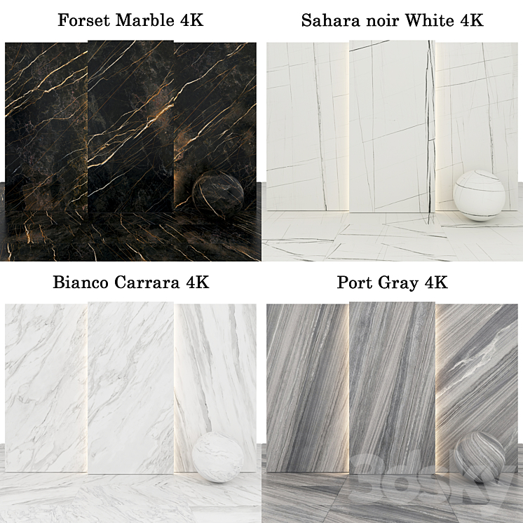 Collection Marble 40 3D Model