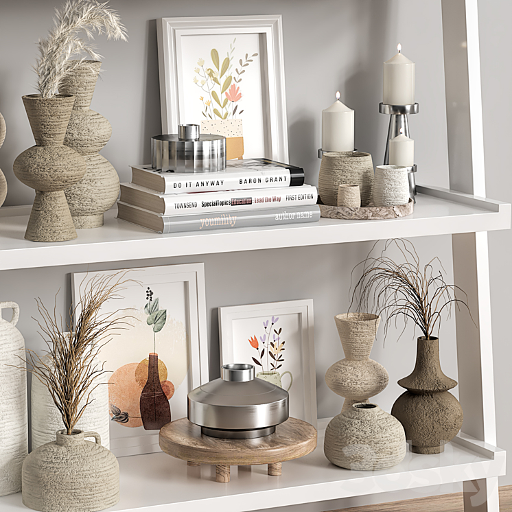 Decorative shelf 03 3D Model