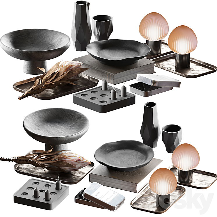 Decorative set 022 geometric
