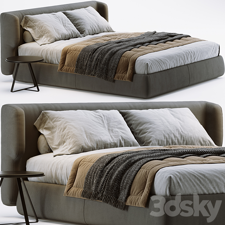Ditre italia claire bed 3DS Max - thumbnail 1