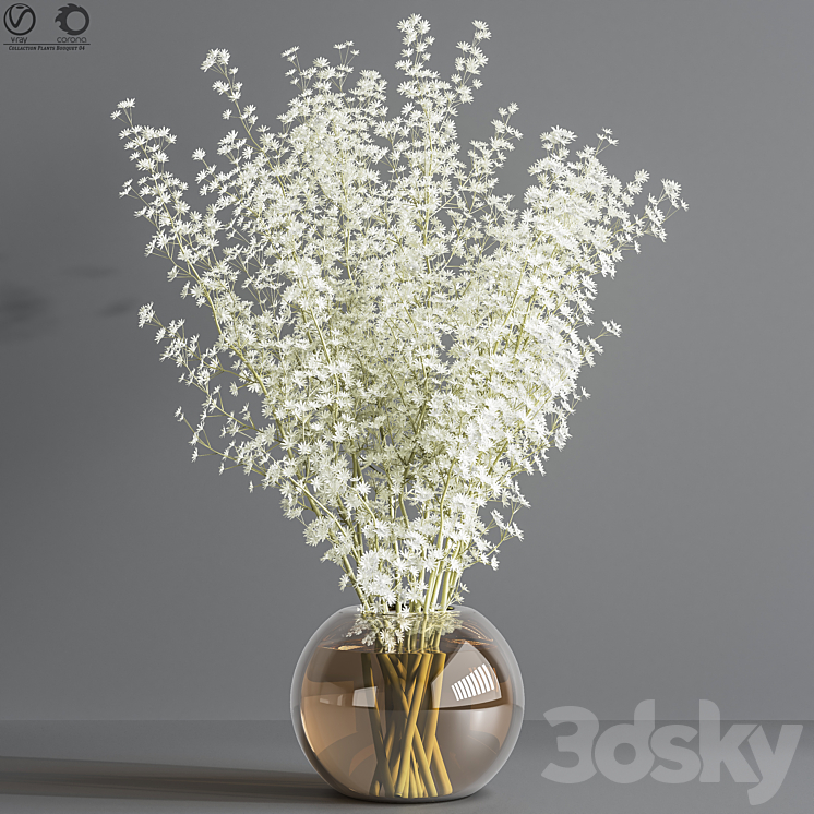 Collaction_Plants_Bouquet_04 3D Model