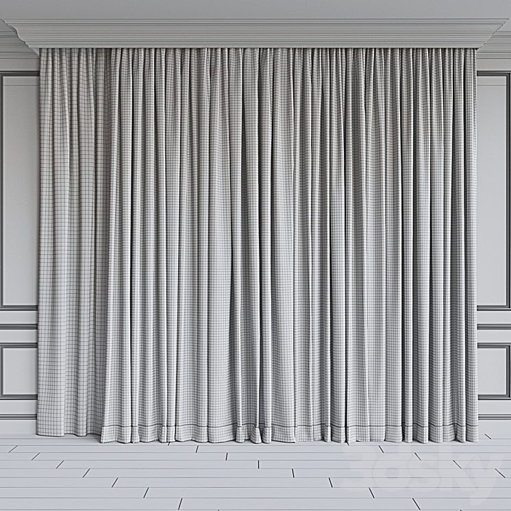 Set of curtains 105 3DS Max - thumbnail 2