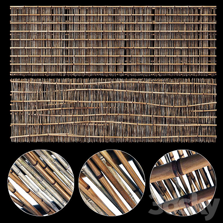 Branch bamboo long low n2 3DS Max - thumbnail 2