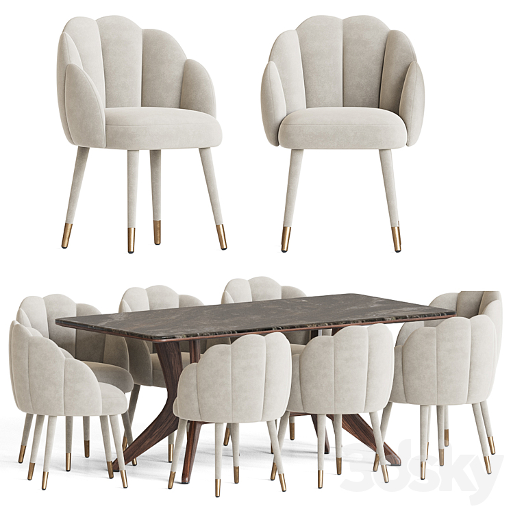 Dining Set 47 3D Model