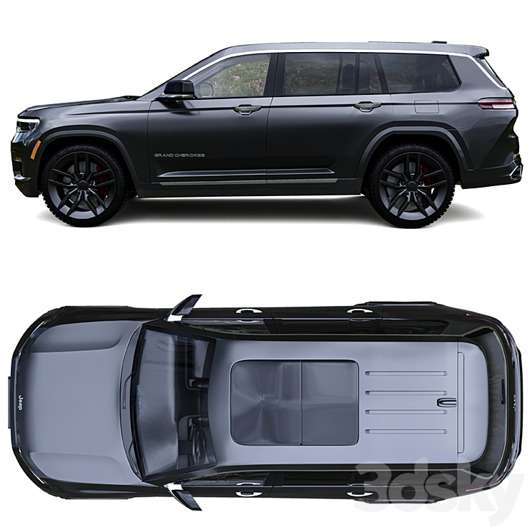 Jeep Grand Cherokee L 2021 3D Model