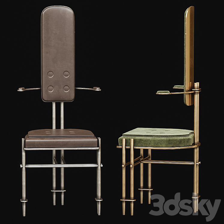 Apparatus Episode: Hall Chair 3DS Max Model - thumbnail 2