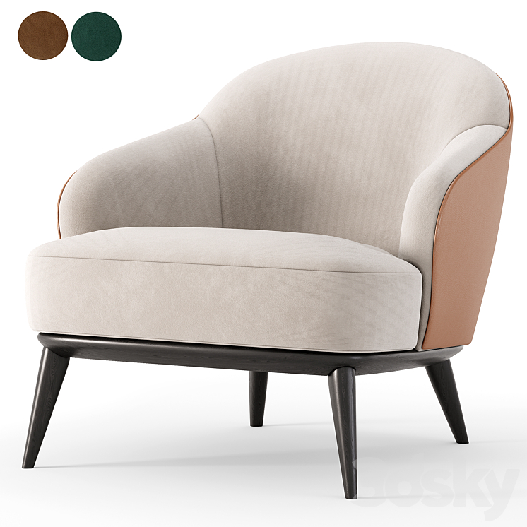ARMCHAIRS By Minotti 3DS Max - thumbnail 1