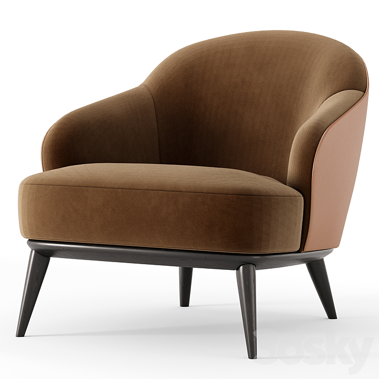 ARMCHAIRS By Minotti 3DS Max - thumbnail 2