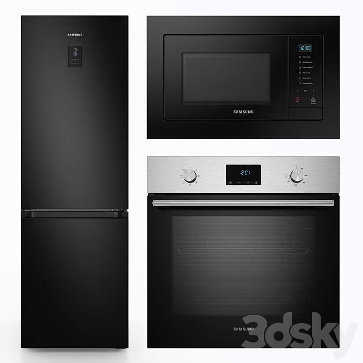Samsung built-in kitchen appliances 3DS Max - thumbnail 1