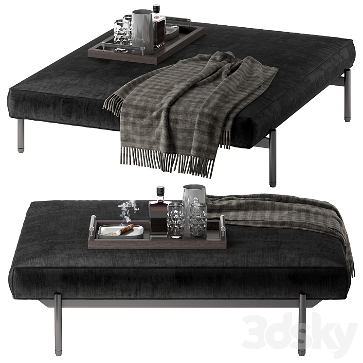 ottoman Minotti Superquadra № 3 3D Model