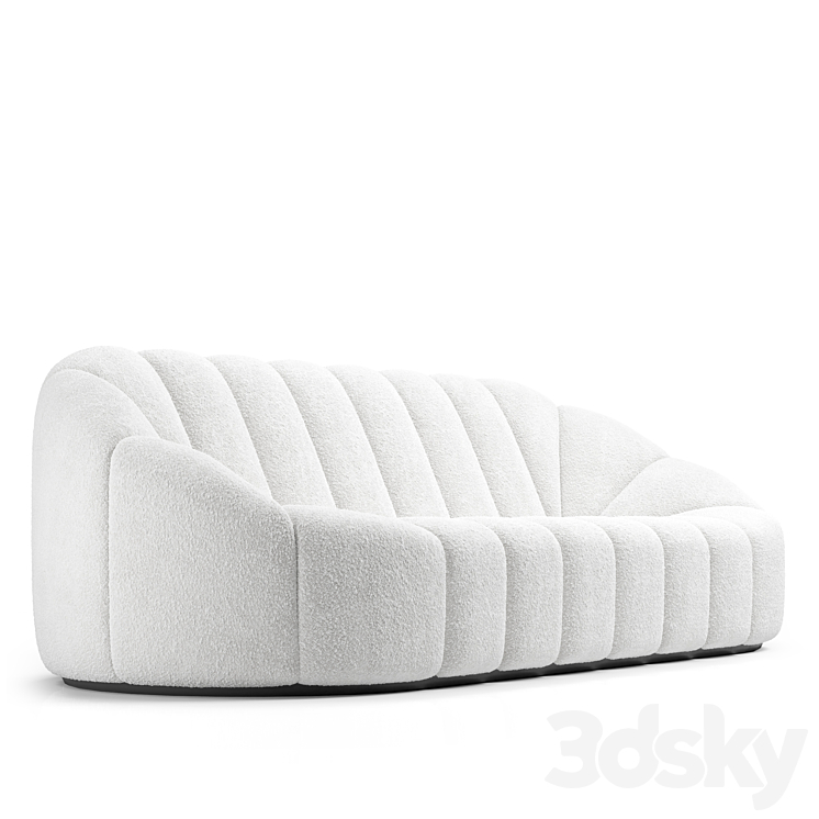 Alpha Sofa 3 seater / Pierre Paulin 3D Model