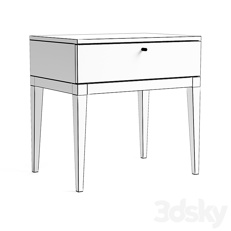 Bedside table MONA 3DS Max - thumbnail 2