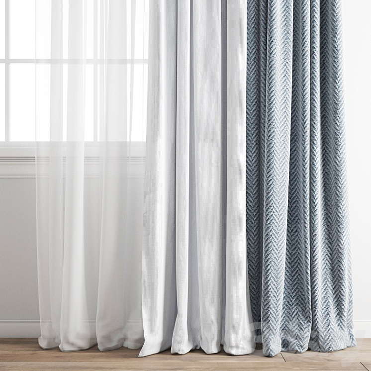 Curtain 373 3D Model