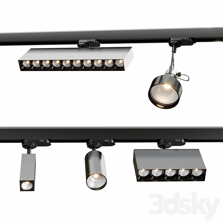 AQFORM TRACK LIGHT COLLECTION 3DS Max - thumbnail 2
